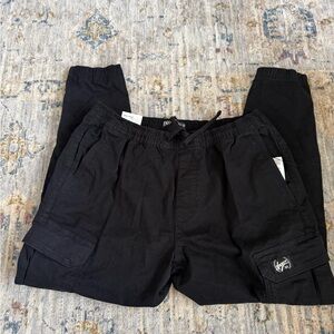 Zara BRAND NEW Black Cargo Joggers